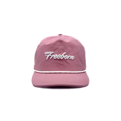 Pink Freeborn Script Nylon Hat