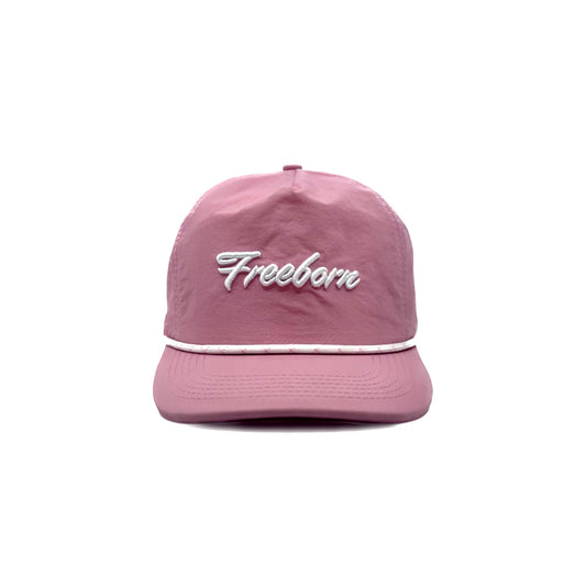 Pink Freeborn Script Nylon Hat